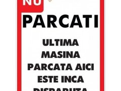 Indicatoare personalizate pentru parcare